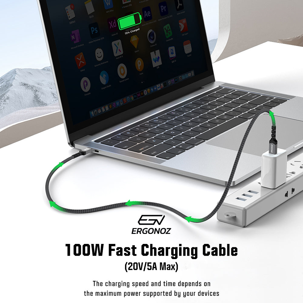 ERGONOZ CLYNK USB-C PD 100W Cable