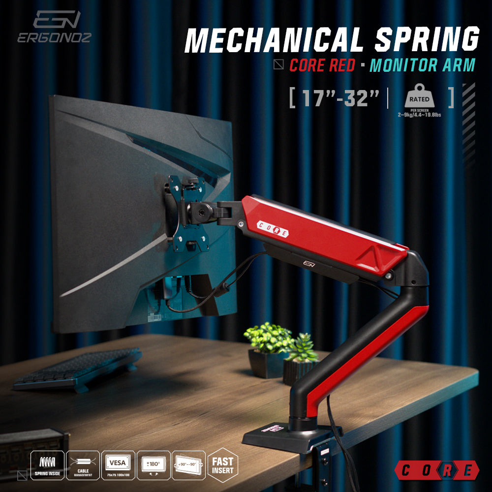 ERGONOZ Core Single Monitor Arm