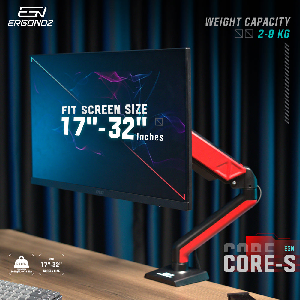 ERGONOZ Core Single Monitor Arm
