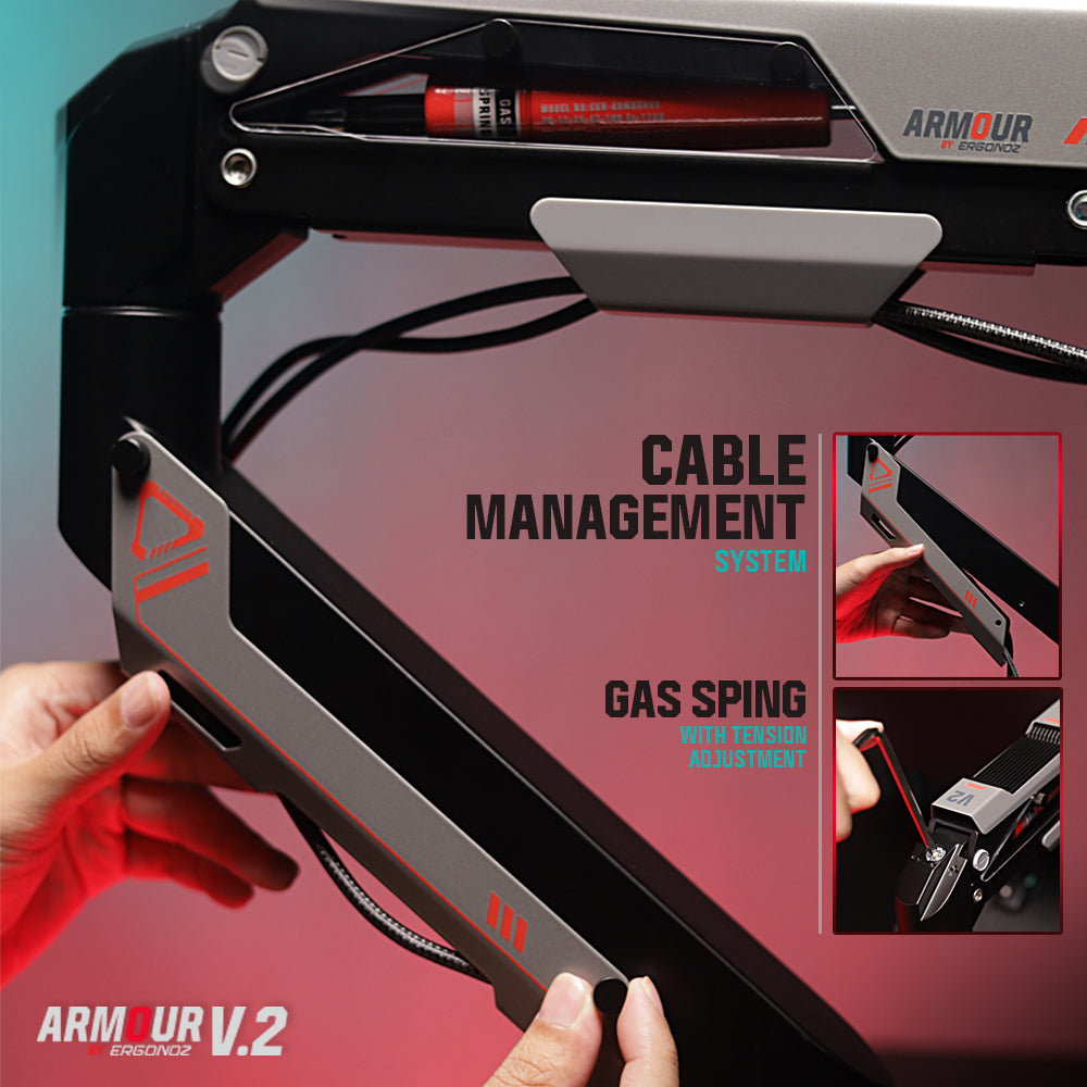 ERGONOZ Armour Twin V2 Monitor Arm